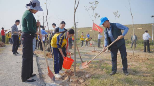 惠城区汝湖镇少先队员种下
