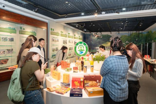 在林产品展示区,全省各类林产品齐聚一堂 在林产品展示区,全省各类林产品齐聚一堂
