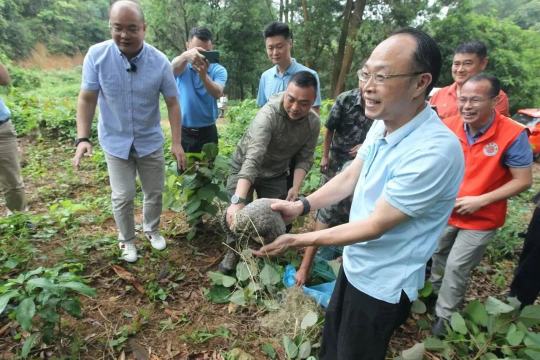 放生野生亚洲博彩平台排名(通讯员供图)